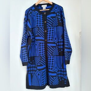 Vintage Charter Collection Wool Coatigan Sweater Dress